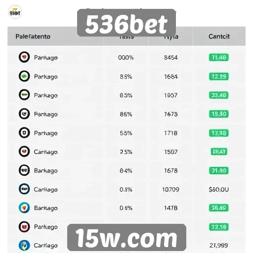 Avaliação das opções de pagamento na 536bet